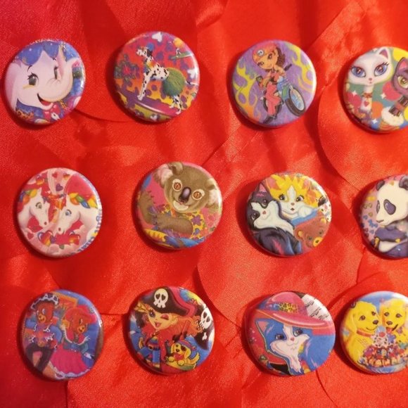 Lisa Frank Button Collection #1 - 15 Buttons